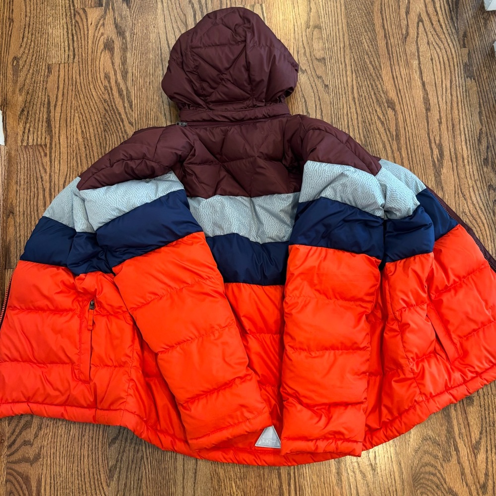 L.L. Bean's Down Jacket Color Block Kids